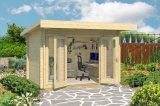 Gartenhaus Barbados Mini Carbongrau unbehandelt
